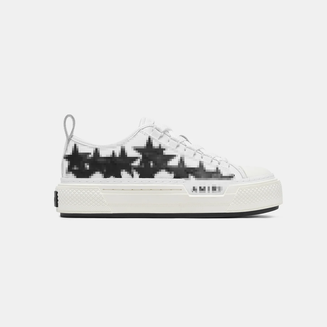 am - white low tops